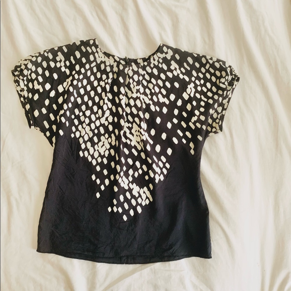 100% silk banana republic sz petite L